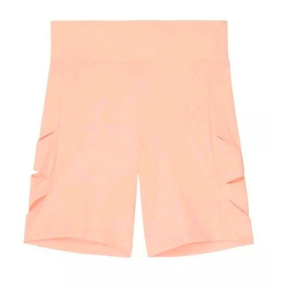 Victoria Secret Sport Cut Out Bike Shorts Size Small Euphoria Pink Active Gym - Picture 10 of 11